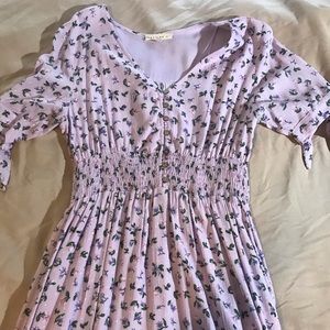 Reborn Purple Floral Dress